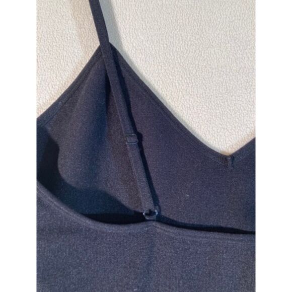 Bodysuit Blk Full Length Bodycon Seamless Jumpsuit Workout Yoga Onepiece Unitard - Picture 7 of 8